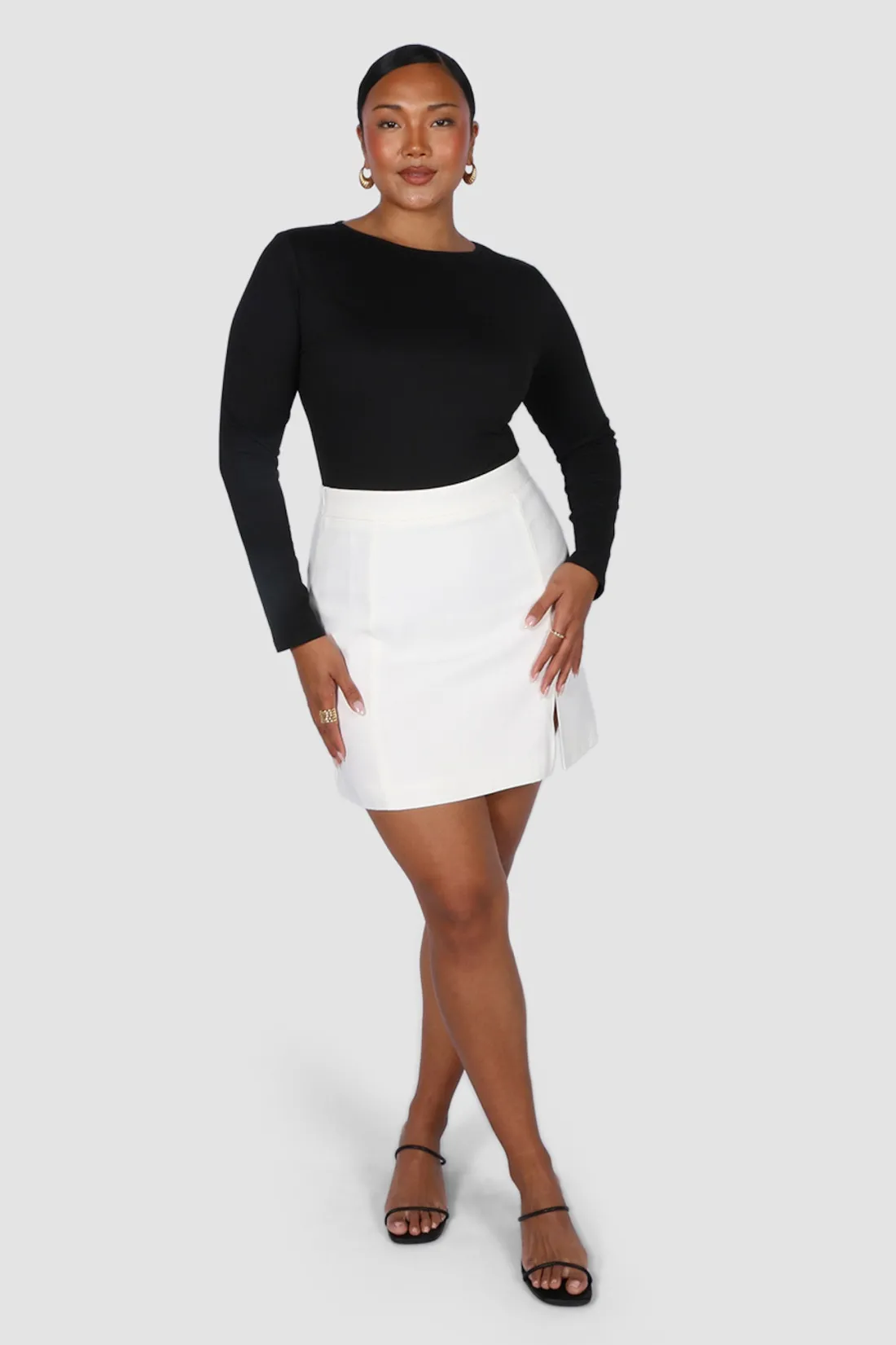 Fayt Skirts | ANA SKIRT WHITE