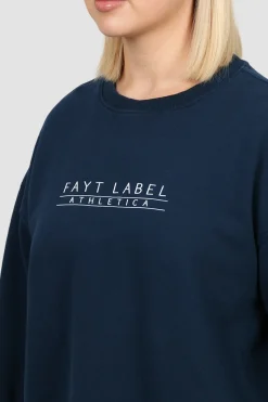 Fayt Tops | Sweaters & Knits | ATHLETICA OVERSIZED CREW NAVY