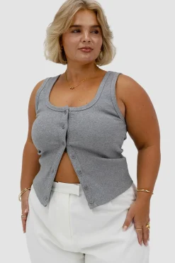 Fayt Tops | BECKER TOP GREY MARLE