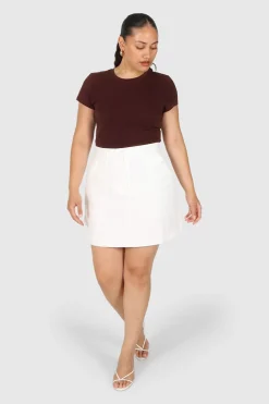 Fayt Skirts | BENNETT SKIRT WHITE