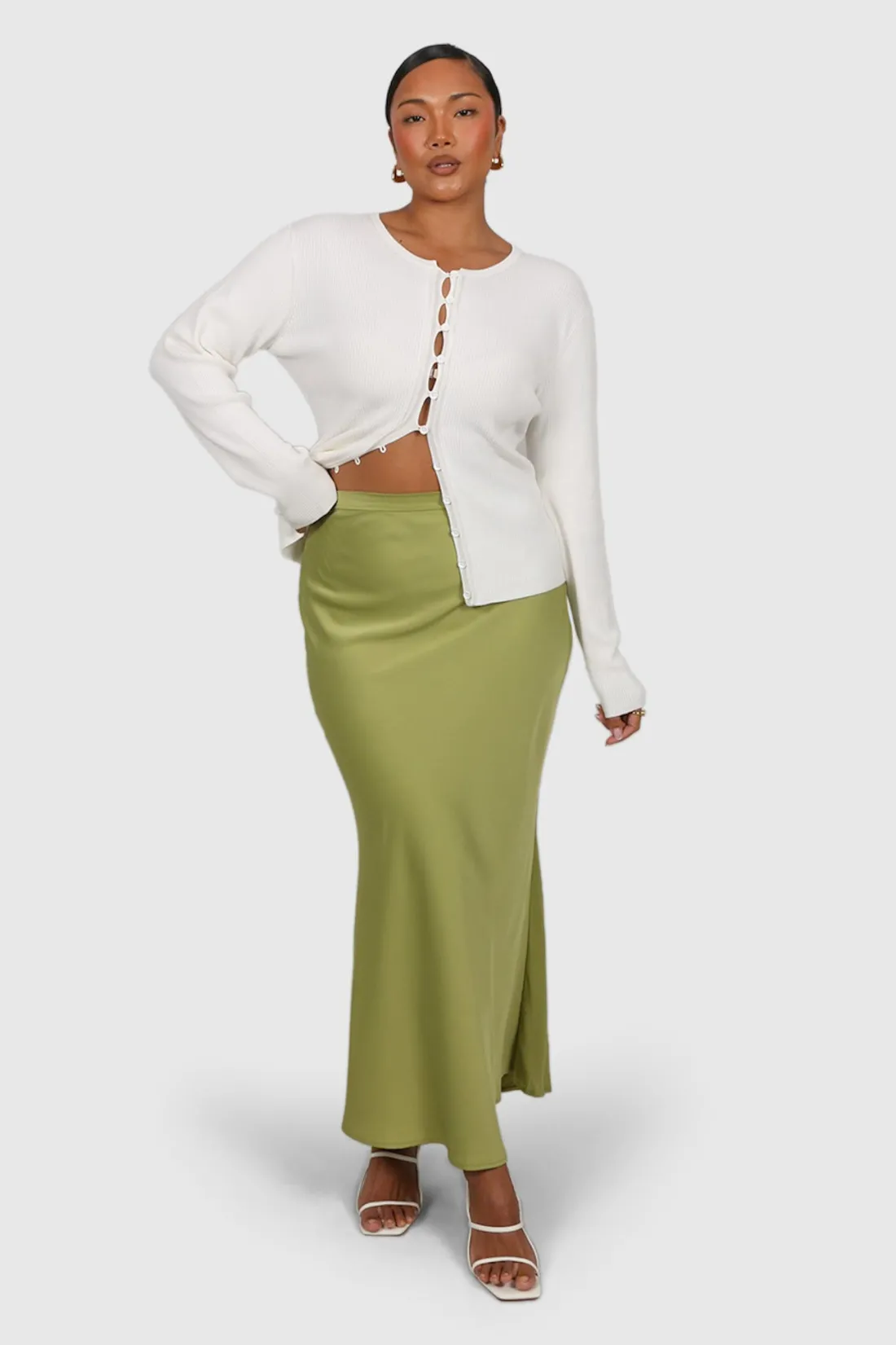 Fayt Skirts | BIANCA MIDI SKIRT KIWI