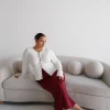 Fayt Skirts | BIANCA SLIP MIDI SKIRT MERLOT