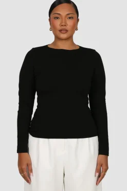 Fayt Tops | BUTTERY LONG SLEEVE BLACK