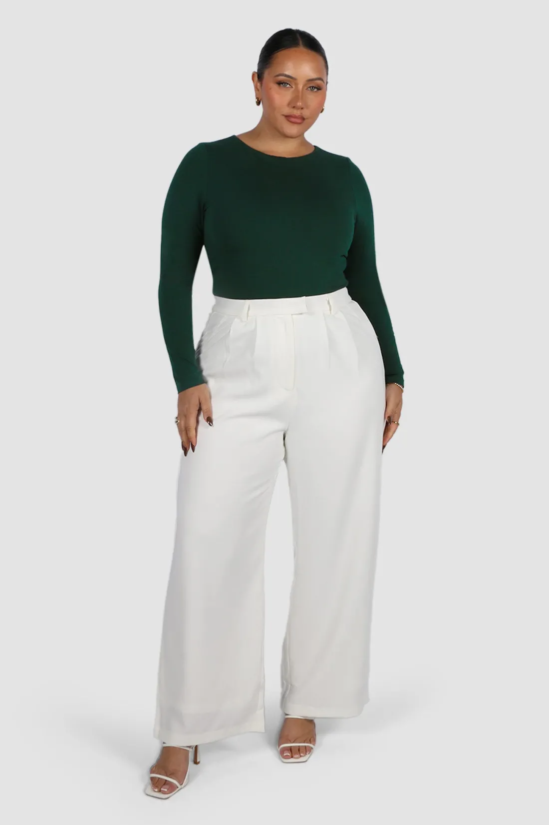 Fayt Tops | BUTTERY LONG SLEEVE DEEP GREEN