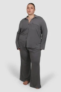 Fayt Tops | Sets | BUTTERY SLEEP TOP L/S GREY