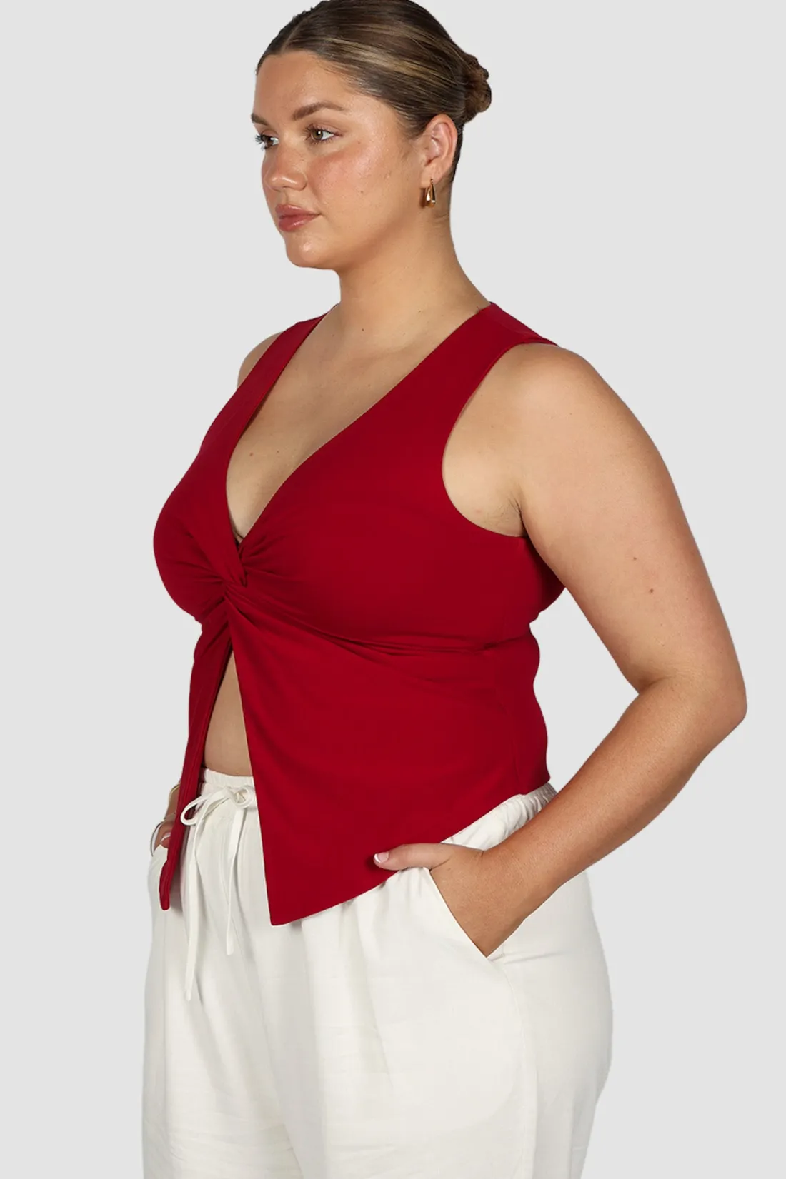 Fayt Tops | COLT TWIST TOP CHERRY