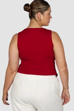 Fayt Tops | COLT TWIST TOP CHERRY