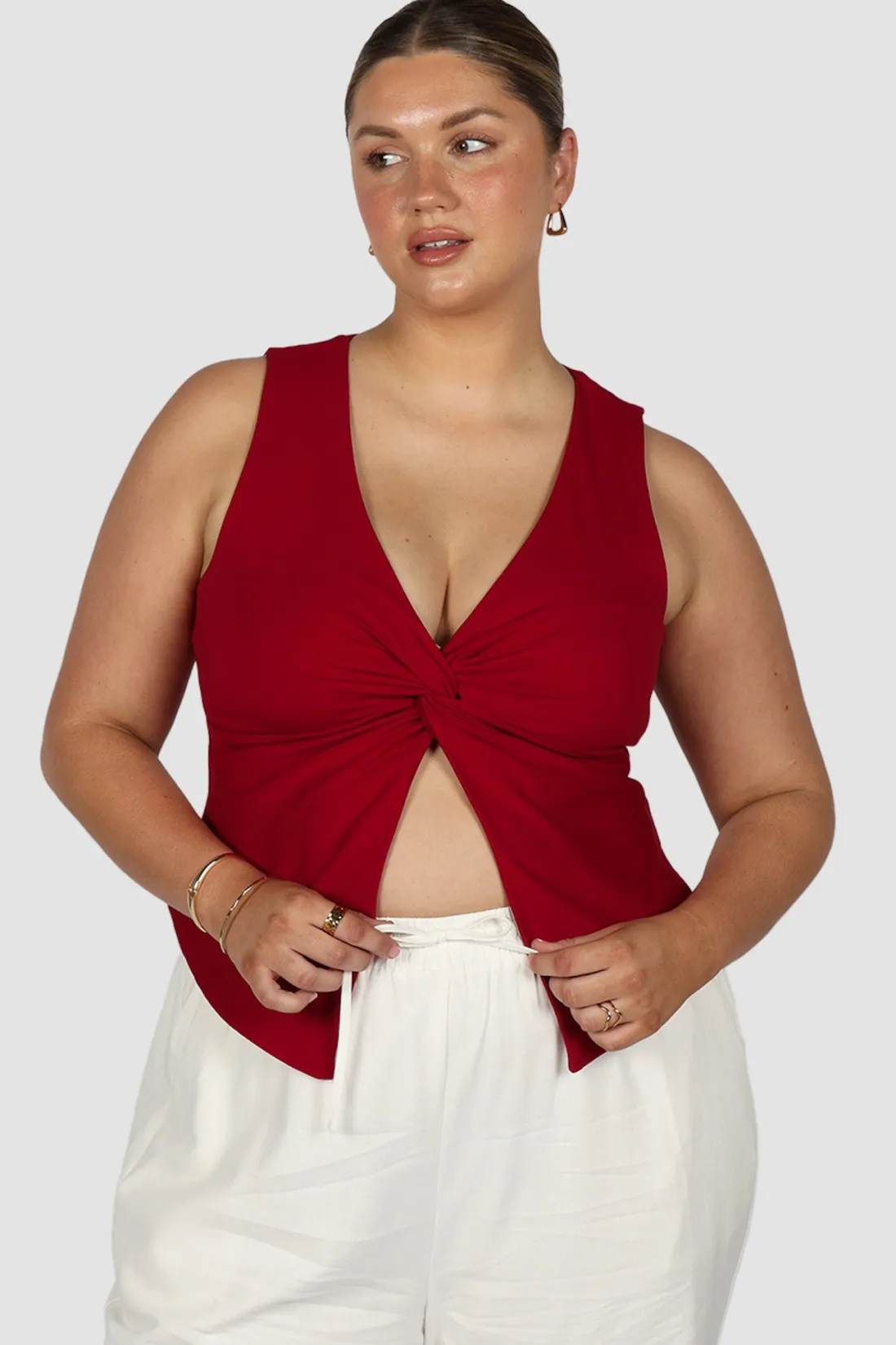 Fayt Tops | COLT TWIST TOP CHERRY