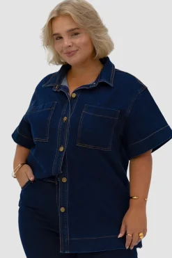 Fayt Denim | Jeans | COMO DENIM SHIRT MIDNIGHT BLUE