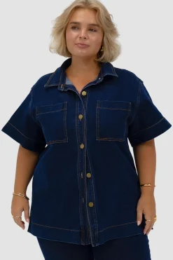 Fayt Denim | Jeans | COMO DENIM SHIRT MIDNIGHT BLUE
