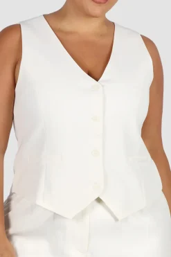 Fayt Tops | DIEGO VEST WHITE