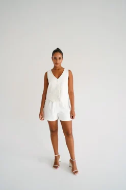 Fayt Tops | DIEGO VEST WHITE