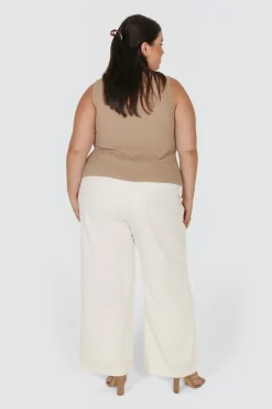 Fayt Tops | EVIE WAFFLE TOP BISCUIT