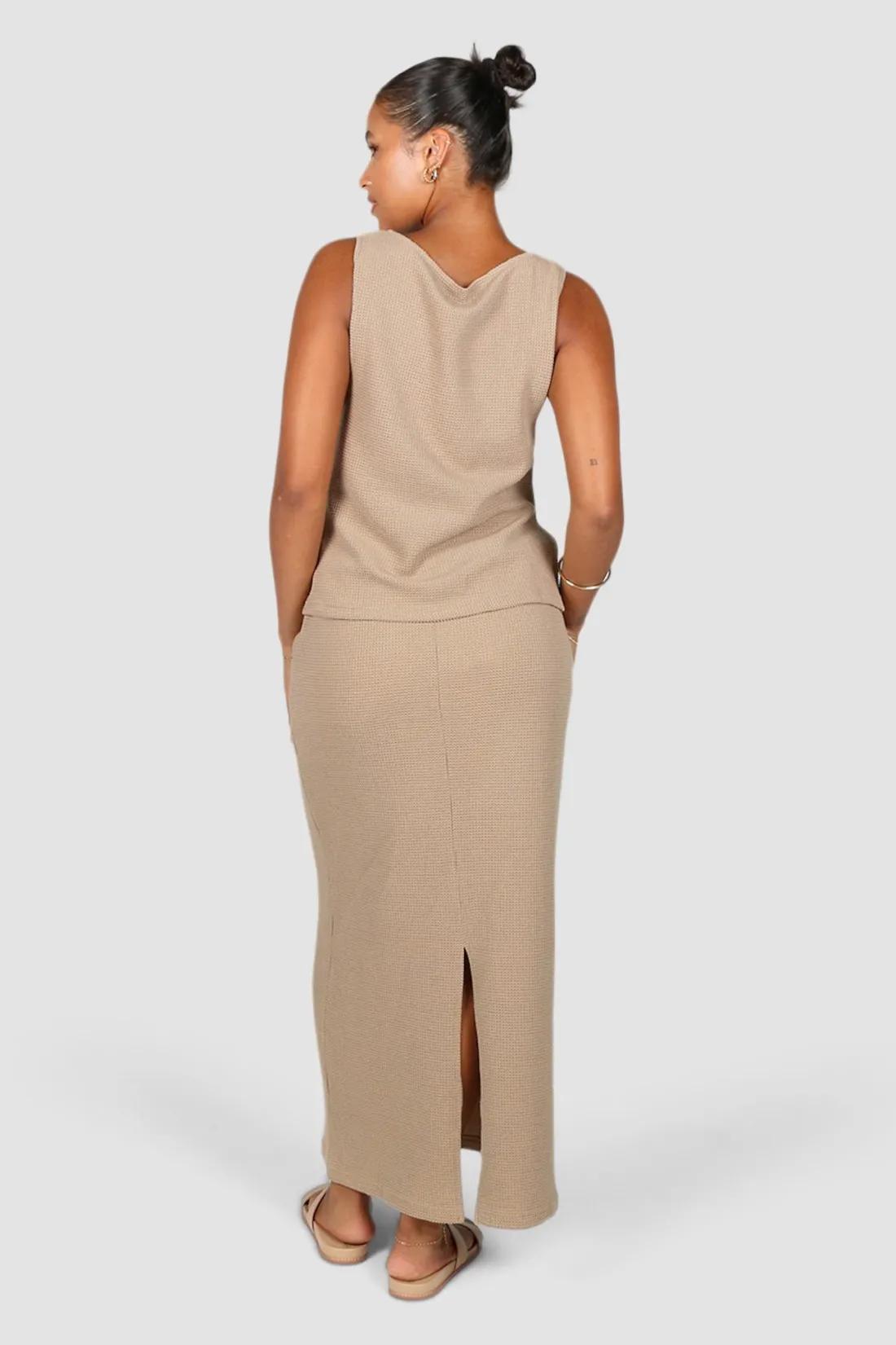 Fayt Tops | EVIE WAFFLE TOP BISCUIT