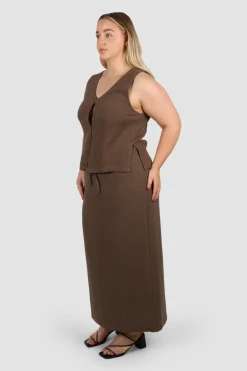 Fayt Tops | Sets | EVIE WAFFLE TOP MOCHA