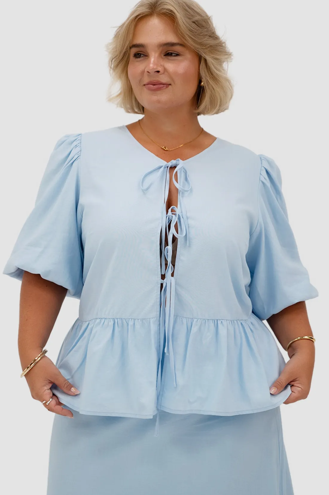 Fayt Tops | FAWN TOP SOFT BLUE
