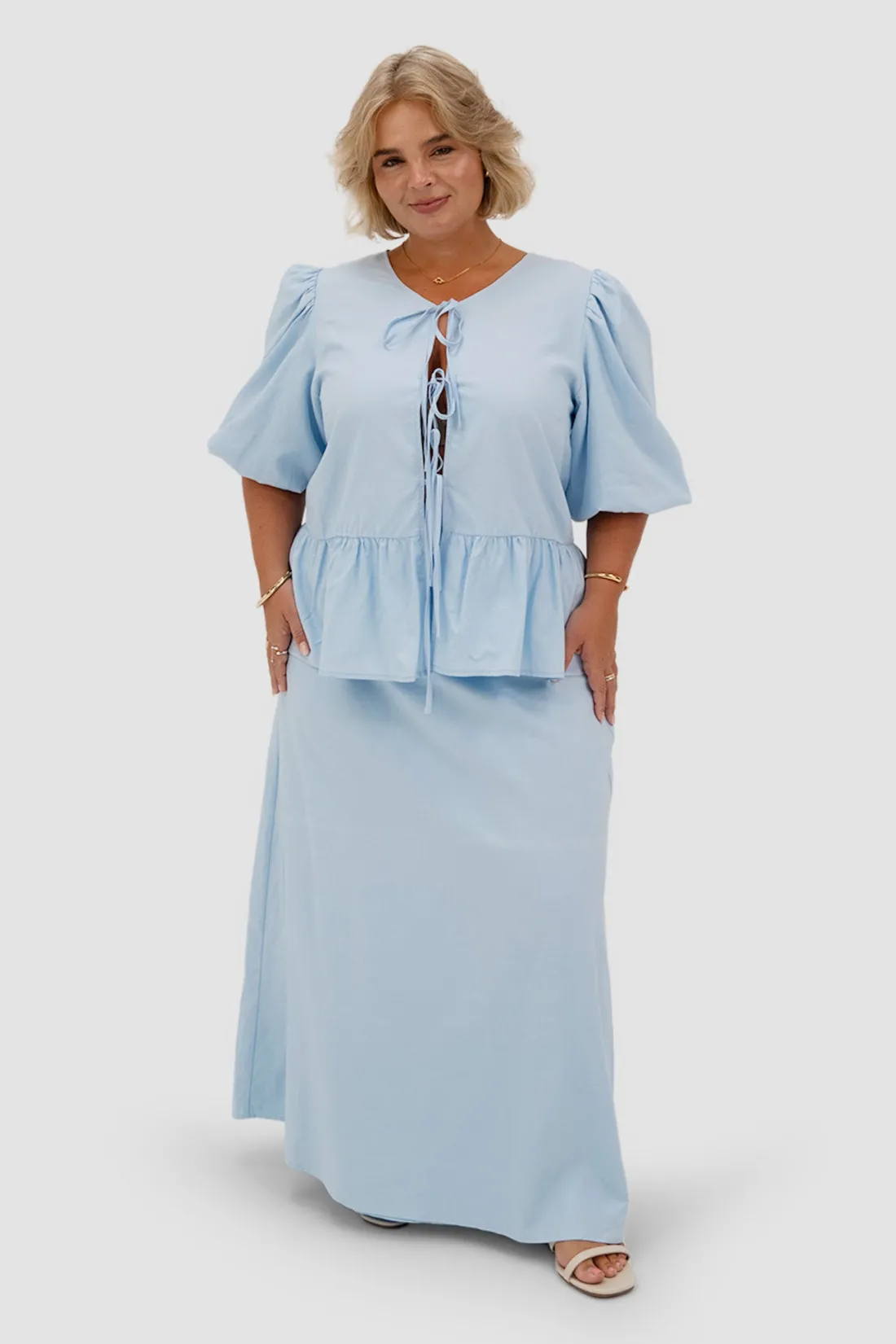 Fayt Tops | FAWN TOP SOFT BLUE