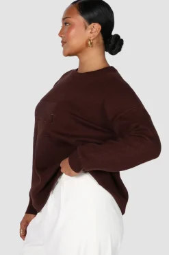 Fayt Tops | Sweaters & Knits | KNIT SWEATER CHOCOLATE