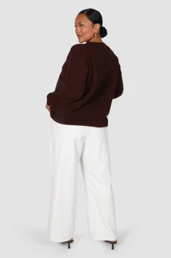 Fayt Tops | Sweaters & Knits | KNIT SWEATER CHOCOLATE