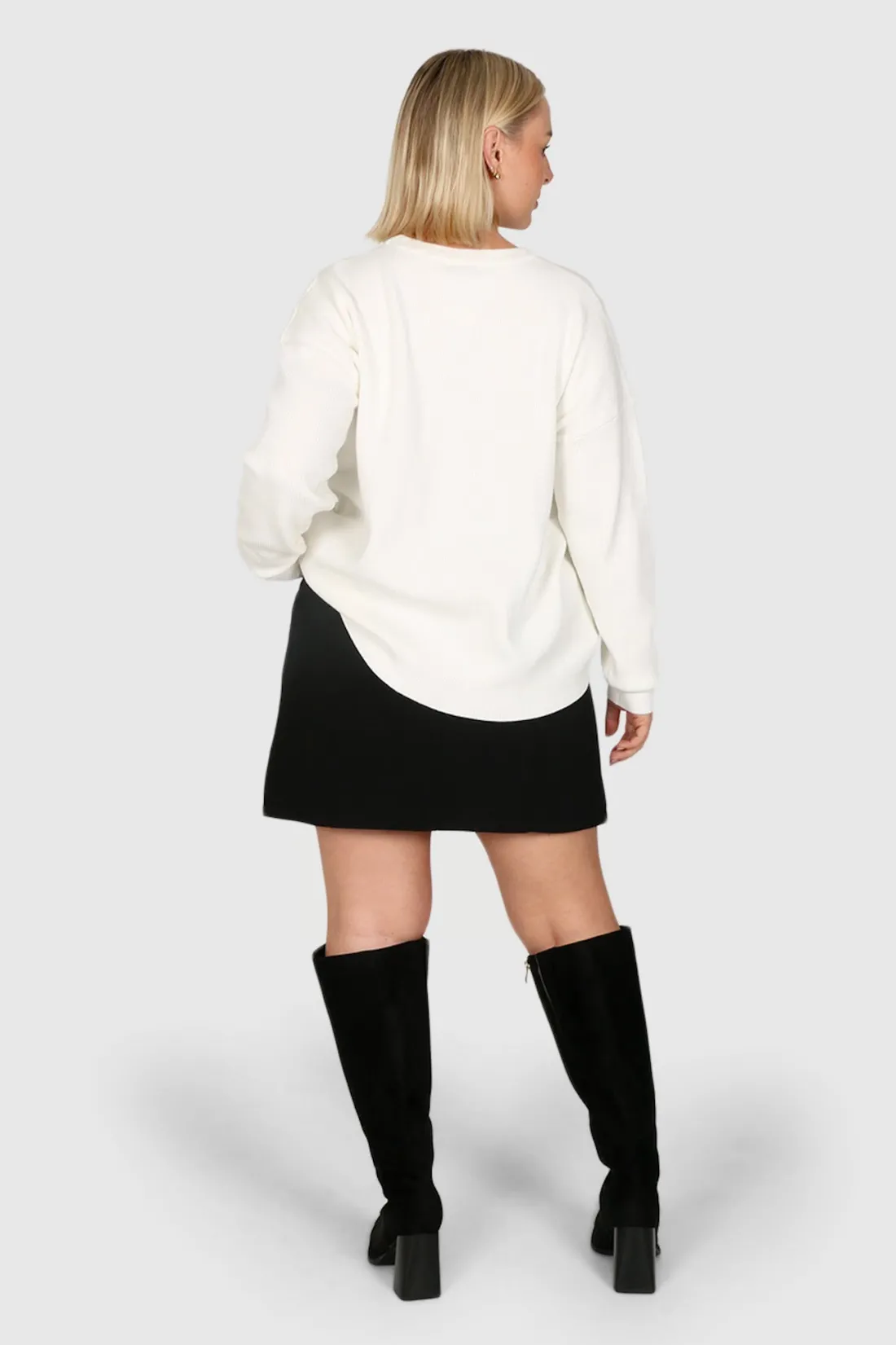 Fayt Tops | Sweaters & Knits | KNIT SWEATER WHITE