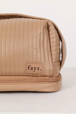 Fayt Accessories | MAKEUP BAG COFFEE