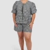 Fayt Sets | GRADY SHORTS B&W GINGHAM