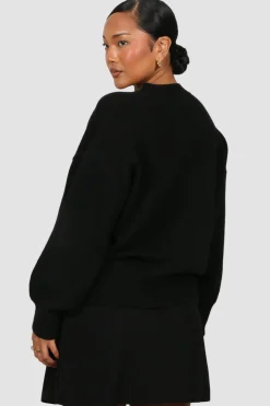 Fayt Tops | Jackets, Knits & Coats | HARPER KNIT BLACK