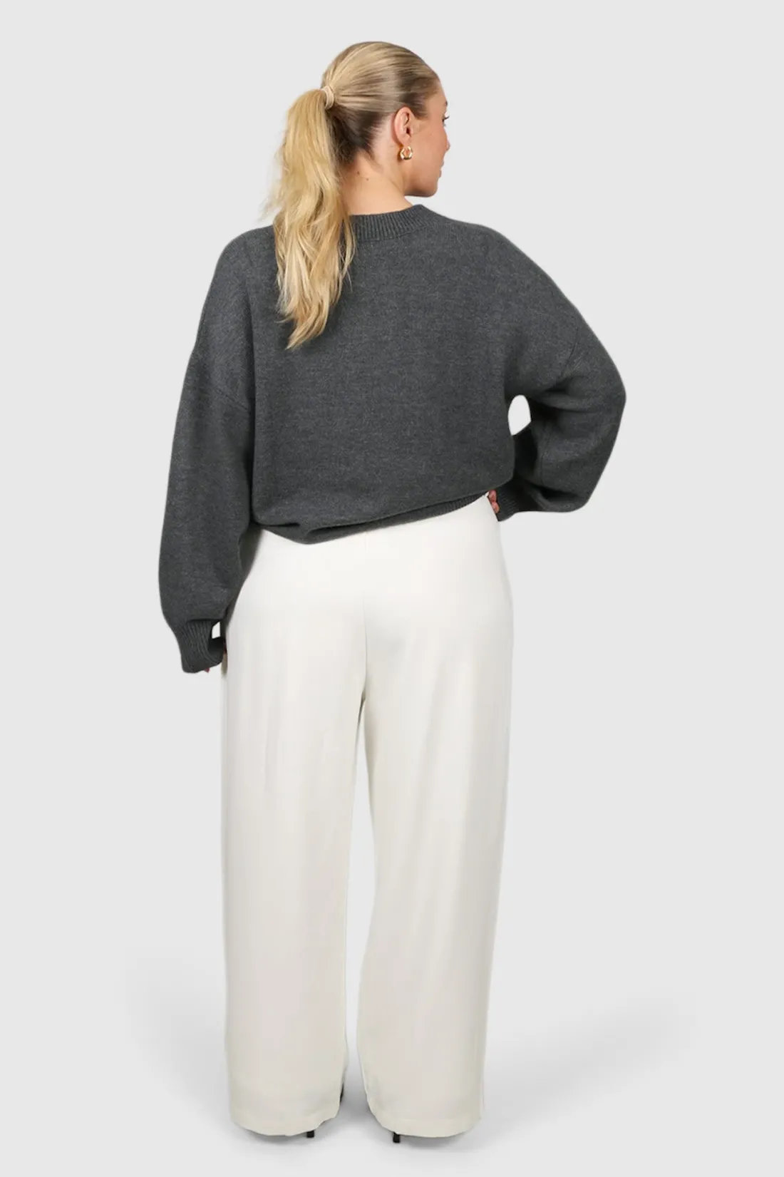 Fayt Tops | Sweaters & Knits | HARPER KNIT GREY