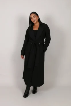 Fayt Jackets, Knits & Coats | HENDRIX TRENCH COAT BLACK