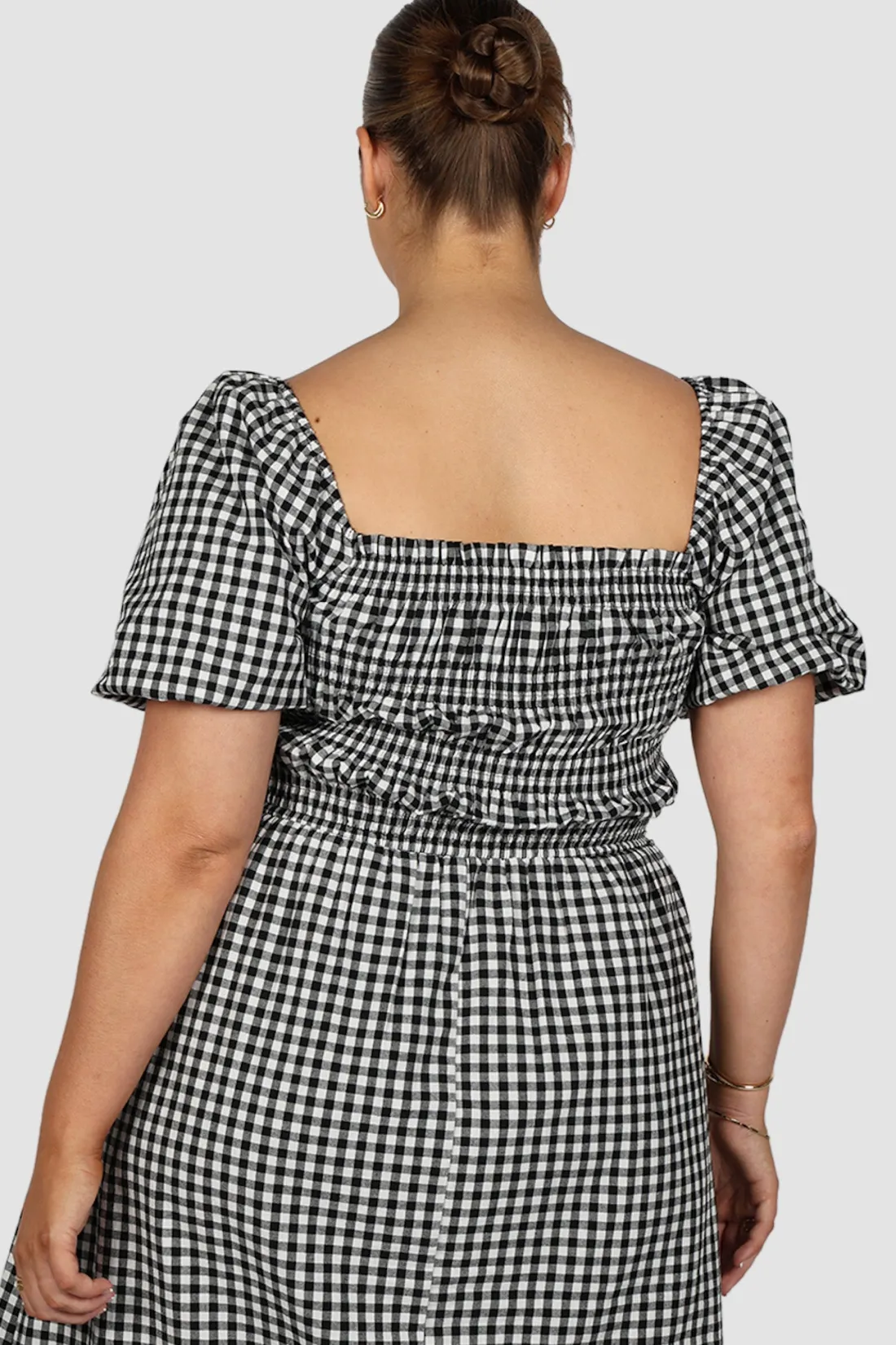 Fayt Dresses | Dresses | ISMAE MAXI DRESS B&W GINGHAM