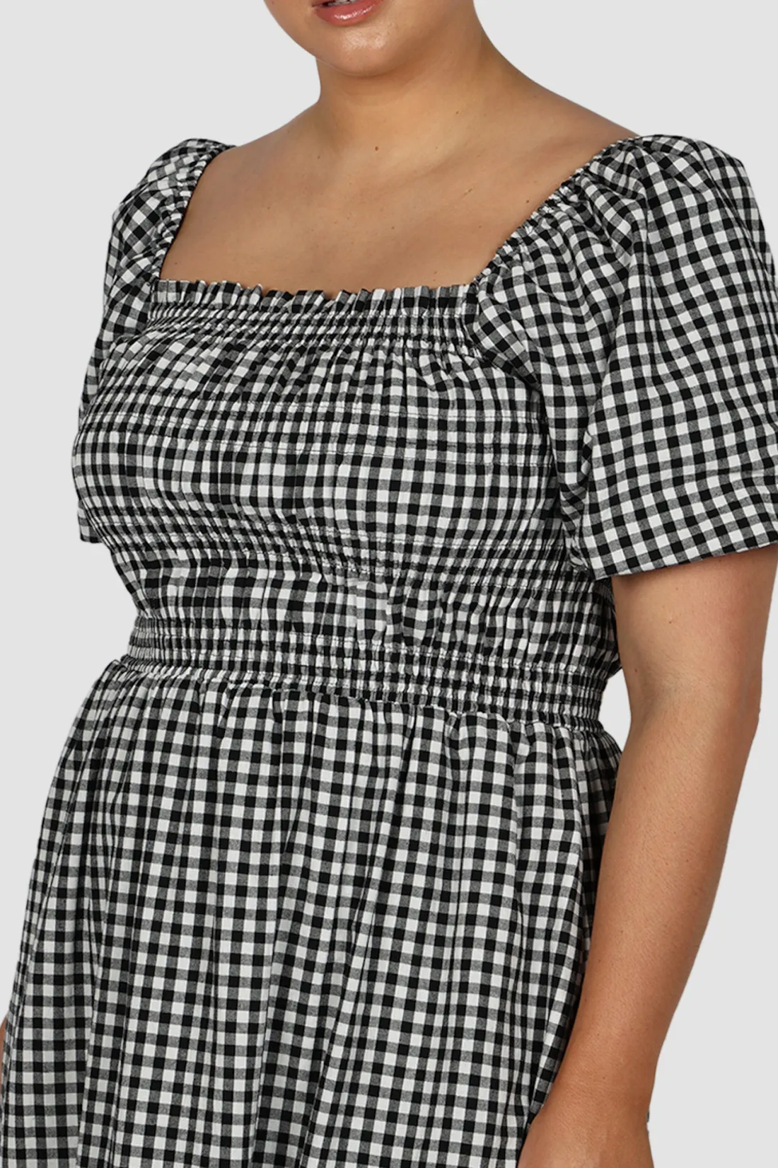 Fayt Dresses | Dresses | ISMAE MAXI DRESS B&W GINGHAM