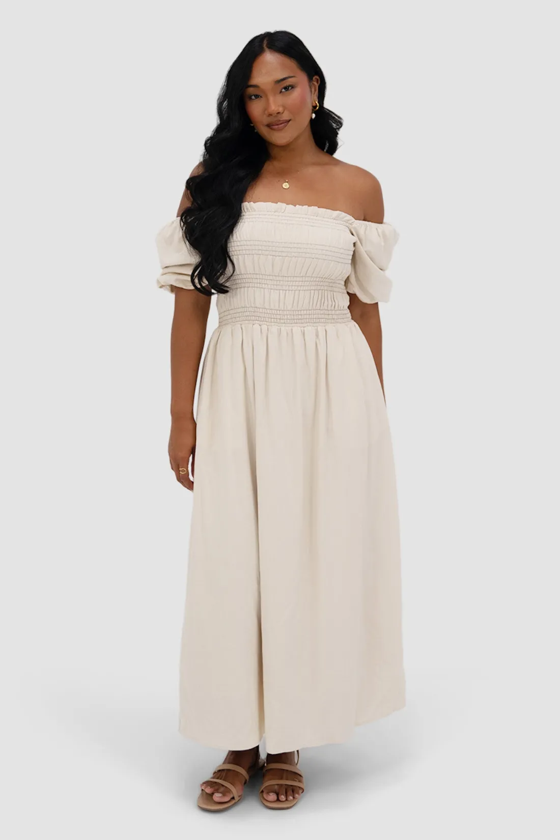 Fayt Dresses | Dresses | ISMAE MAXI DRESS NEUTRAL