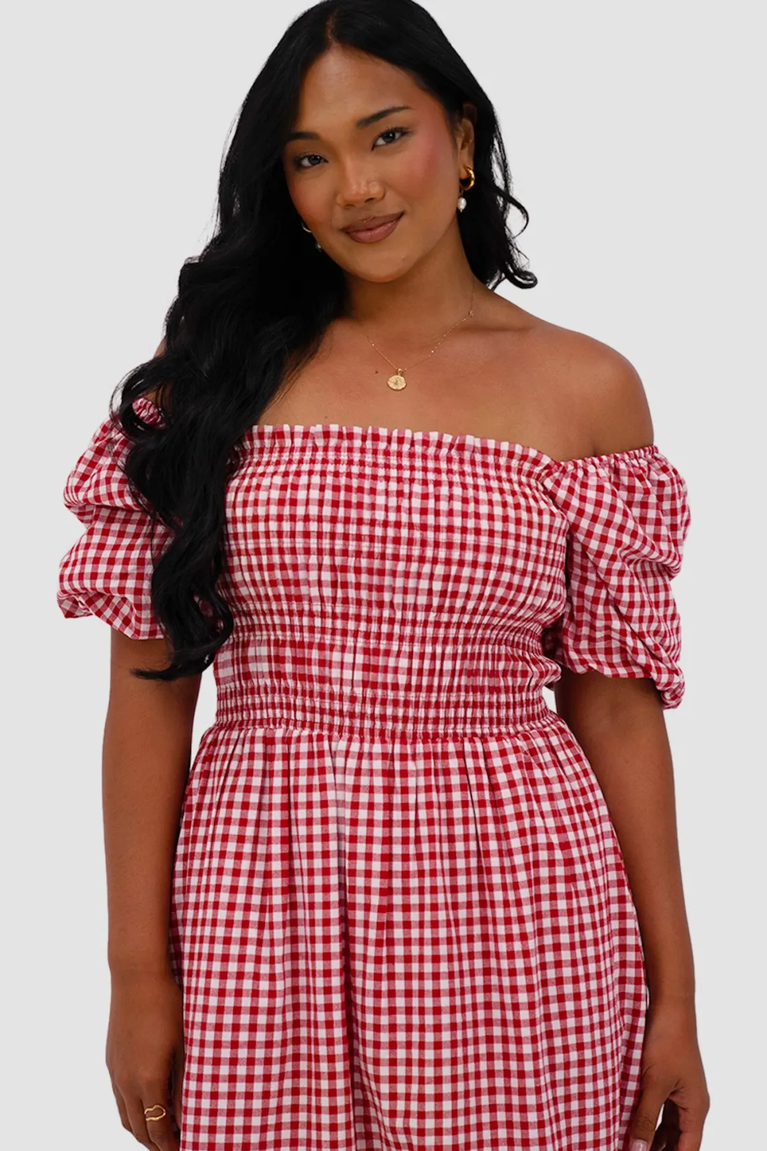 Fayt Dresses | Dresses | ISMAE MAXI DRESS RED GINGHAM