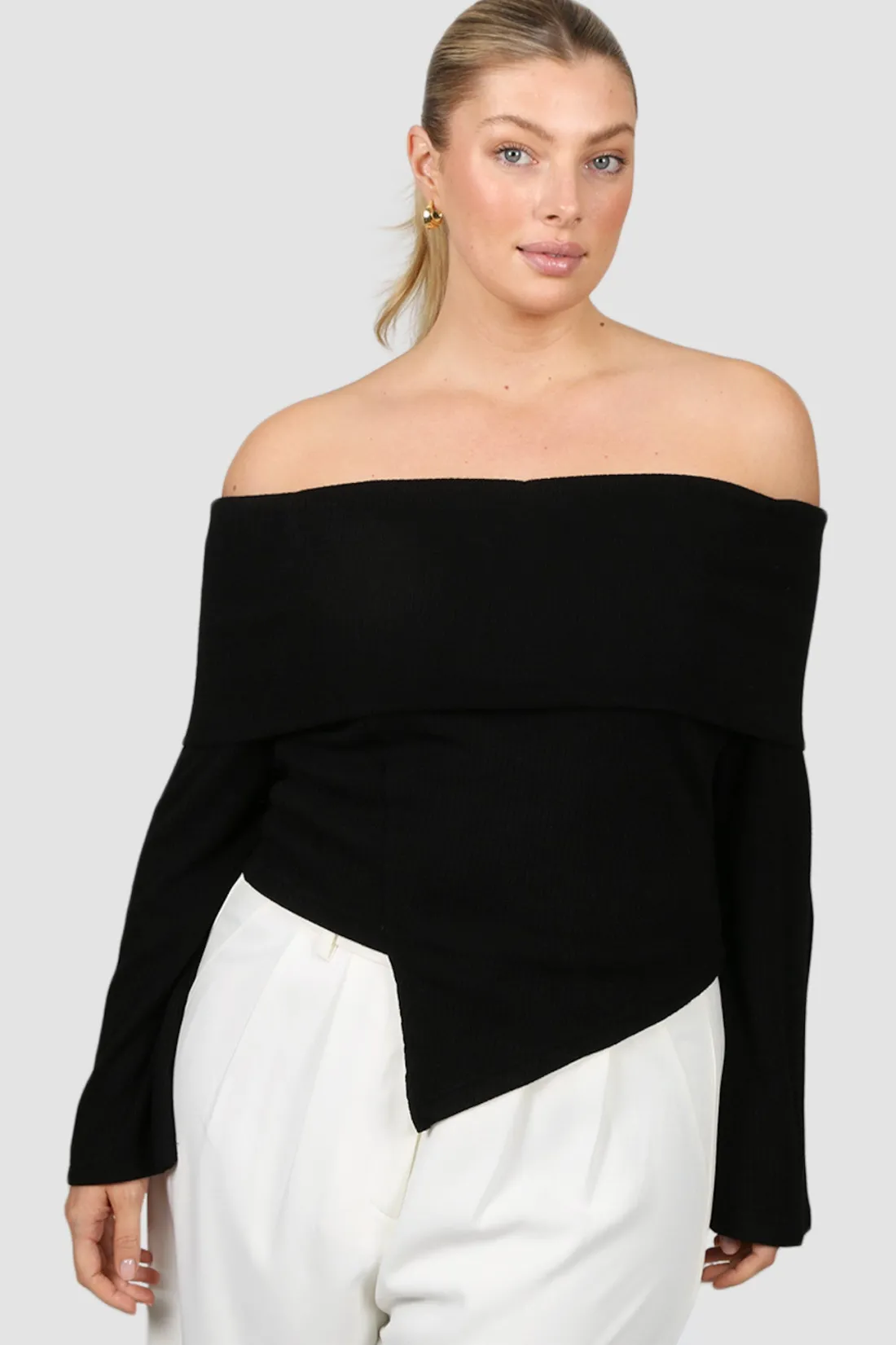 Fayt Tops | Jackets, Knits & Coats | KENDALL KNIT TOP BLACK
