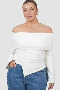 Fayt Tops | Jackets, Knits & Coats | KENDALL TOP WHITE