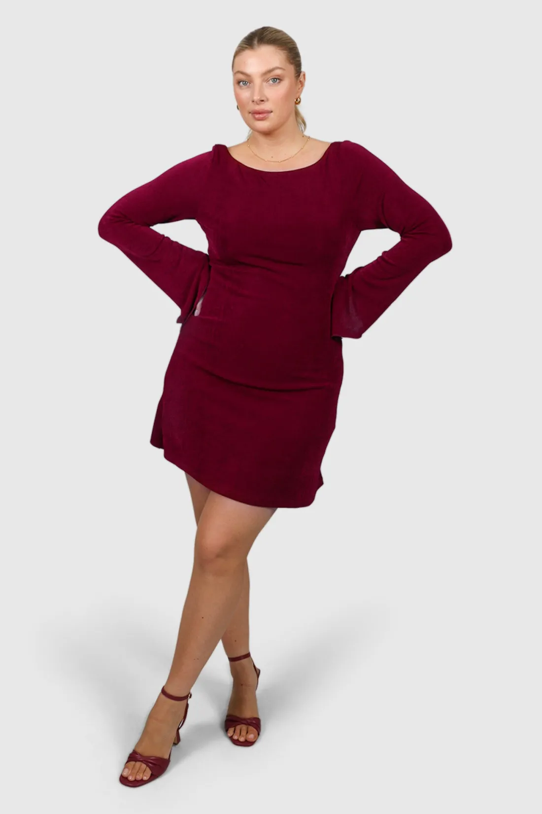 Fayt Dresses | Dresses | KENZIE MINI DRESS WINE