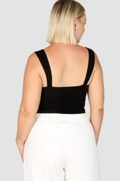 Fayt Tops | LEYNA TOP BLACK