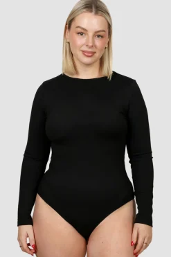 Fayt Tops | L/S BODYSUIT BLACK