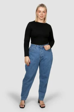 Fayt Tops | L/S BODYSUIT BLACK