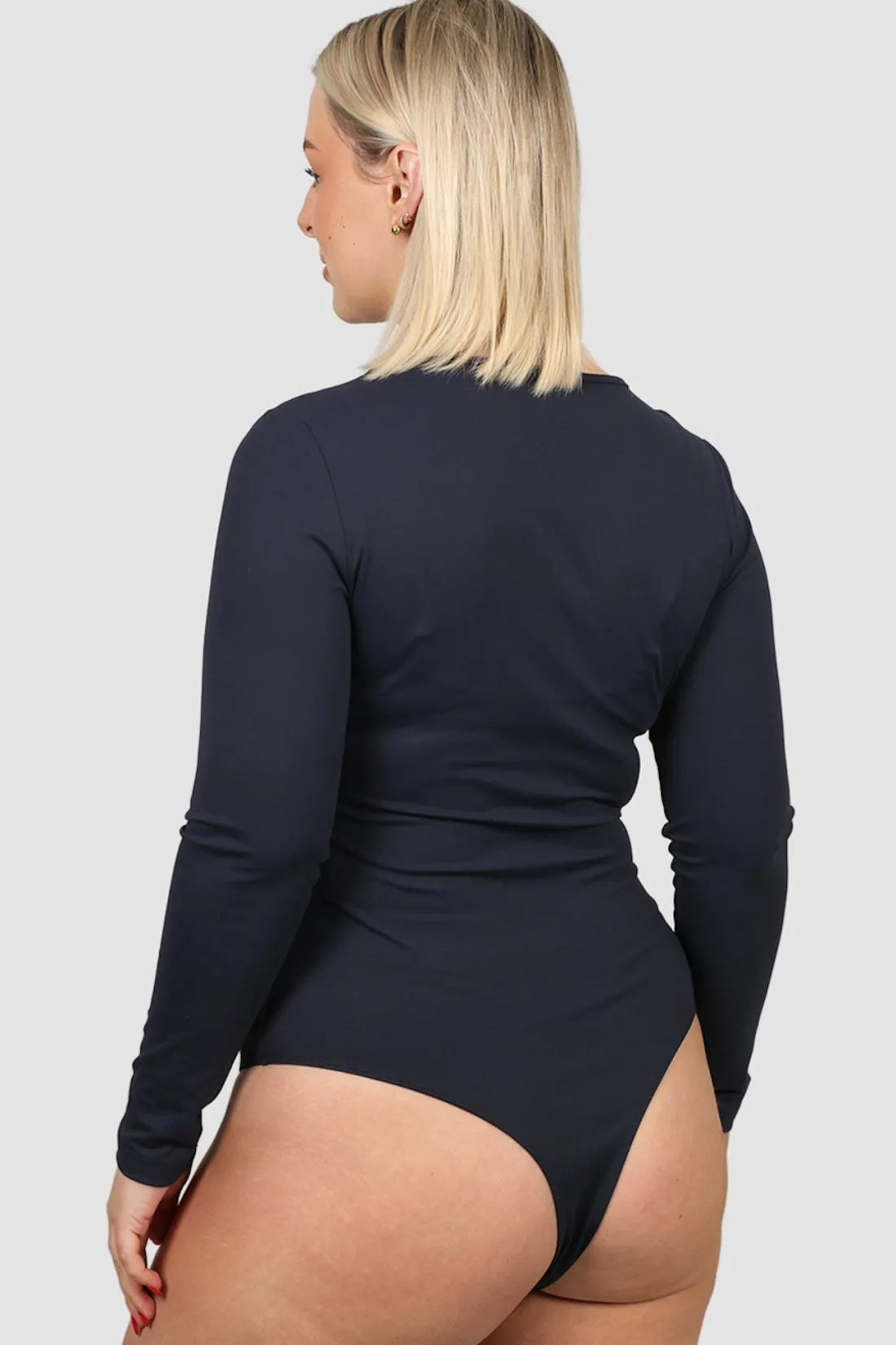 Fayt Tops | L/S BODYSUIT NAVY
