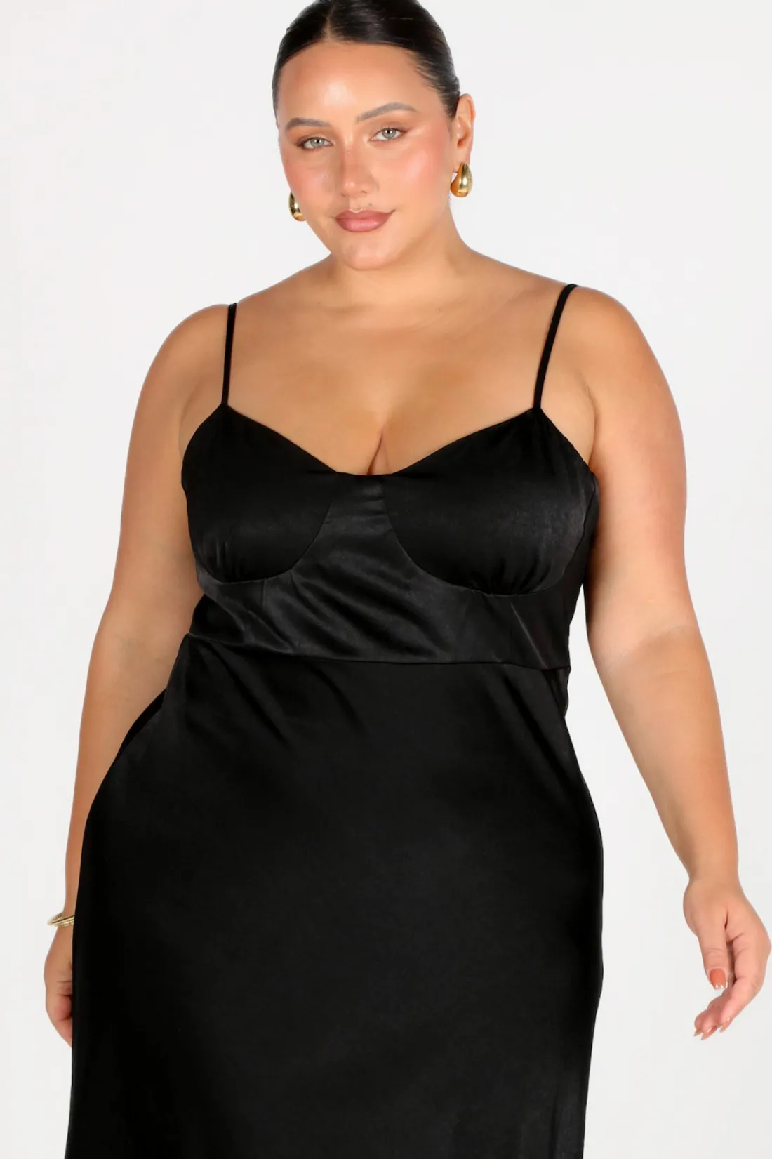 Fayt Dresses | Dresses | MARGOT SILKY SLIP MIDI DRESS BLACK