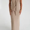 Fayt Skirts | MARLEY WAFFLE MAXI SKIRT BISCUIT