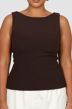 Fayt Tops | NOLA RIBBED TOP ESPRESSO