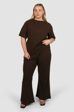 Fayt Tops | Sets | NOLYN RIB TEE ESPRESSO