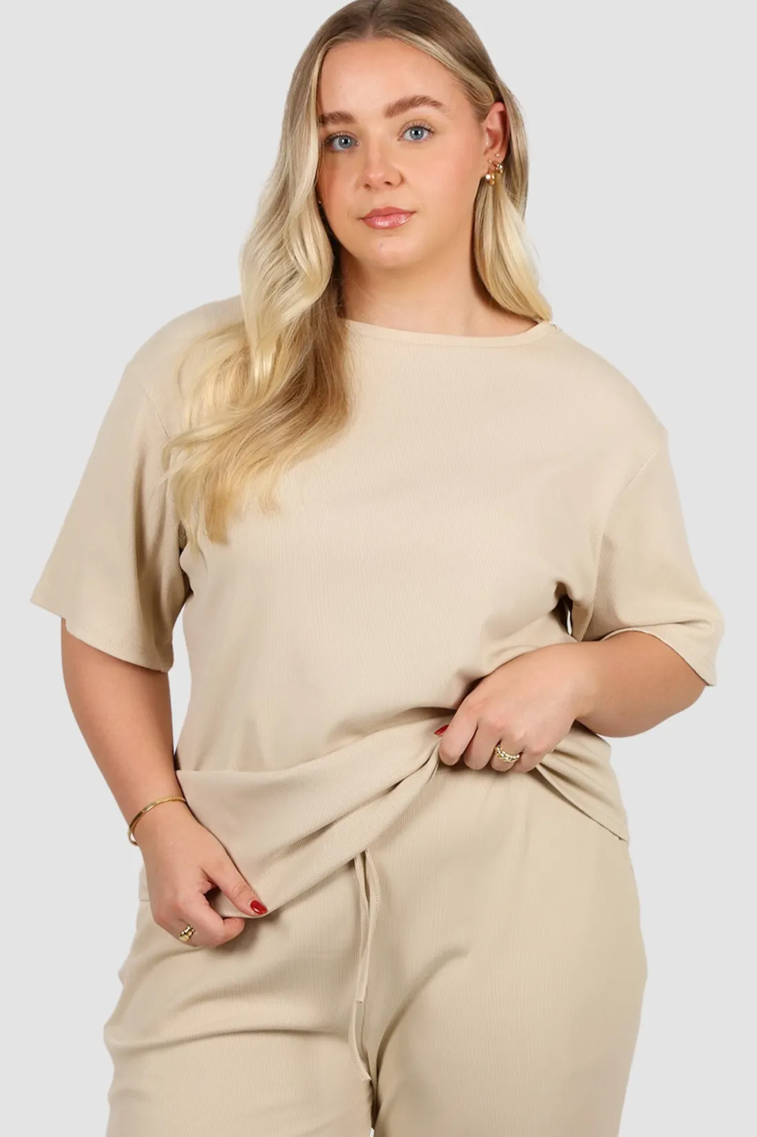 Fayt Tops | Sets | NOLYN RIB TEE VANILLA