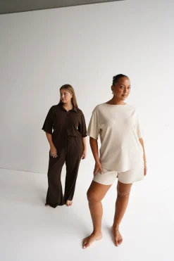 Fayt Tops | Sets | NOLYN RIB TEE VANILLA