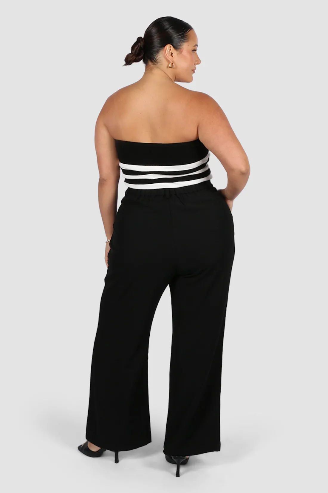 Fayt Tops | PIPER TOP B&W STRIPE