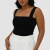 Fayt Tops | QUINN FULL LENGTH TOP BLACK