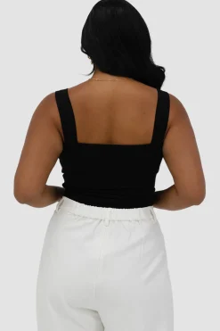Fayt Tops | QUINN FULL LENGTH TOP BLACK