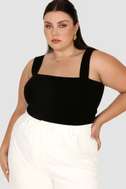 Fayt Tops | QUINN FULL LENGTH TOP BLACK
